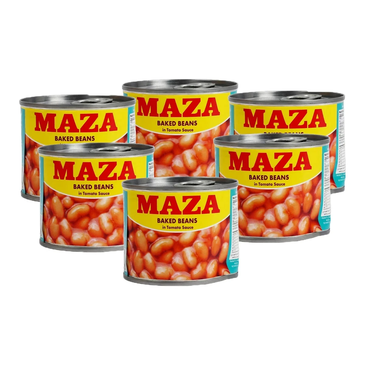 فاصوليا مطبوخة مازا  6 × 220 جم