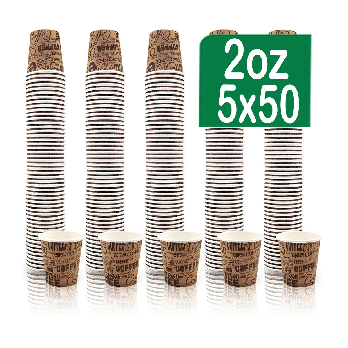 كاسات ورقية 2 أونز 50x5