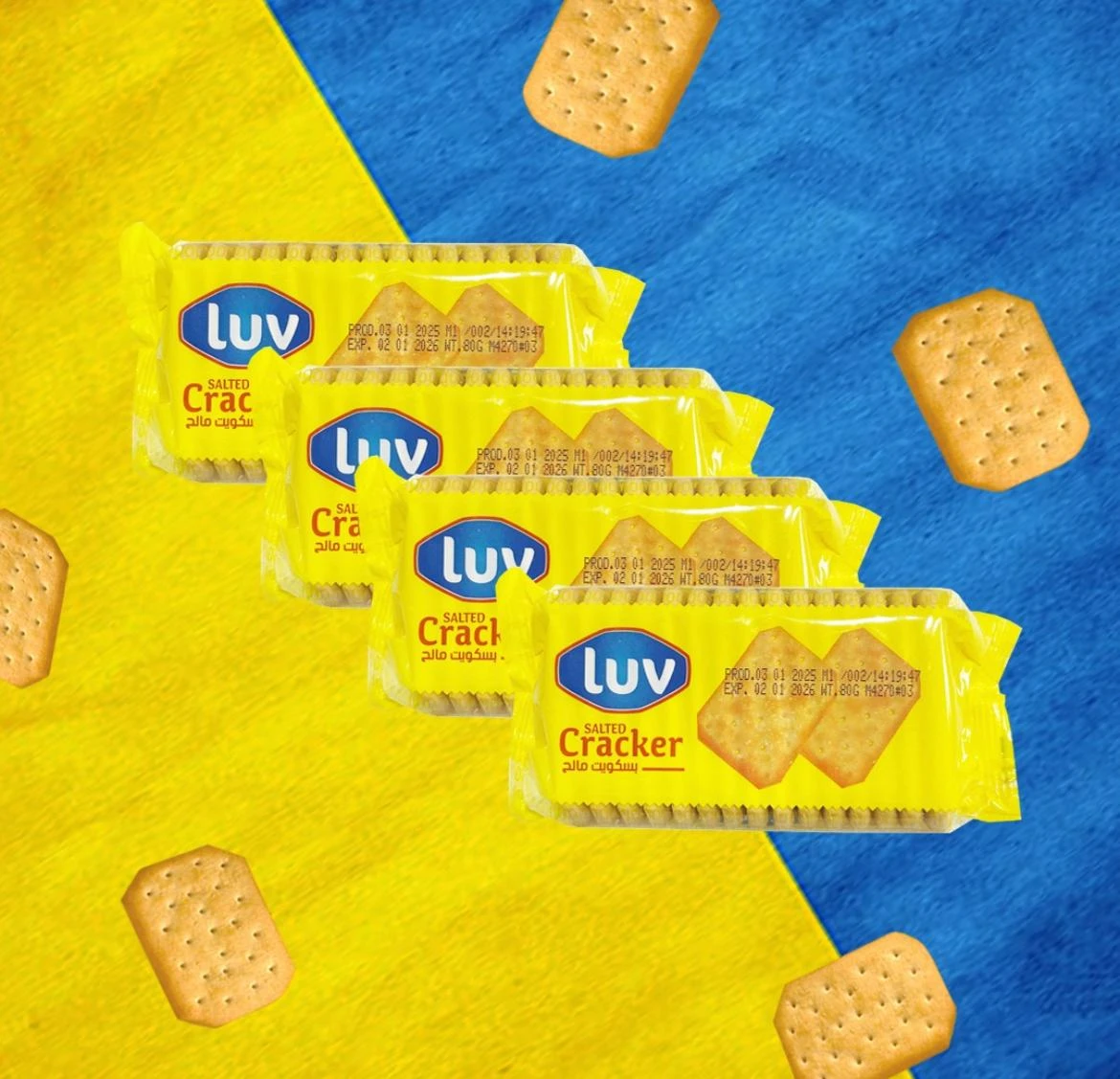 Saltine biscuits 80g - LUV
