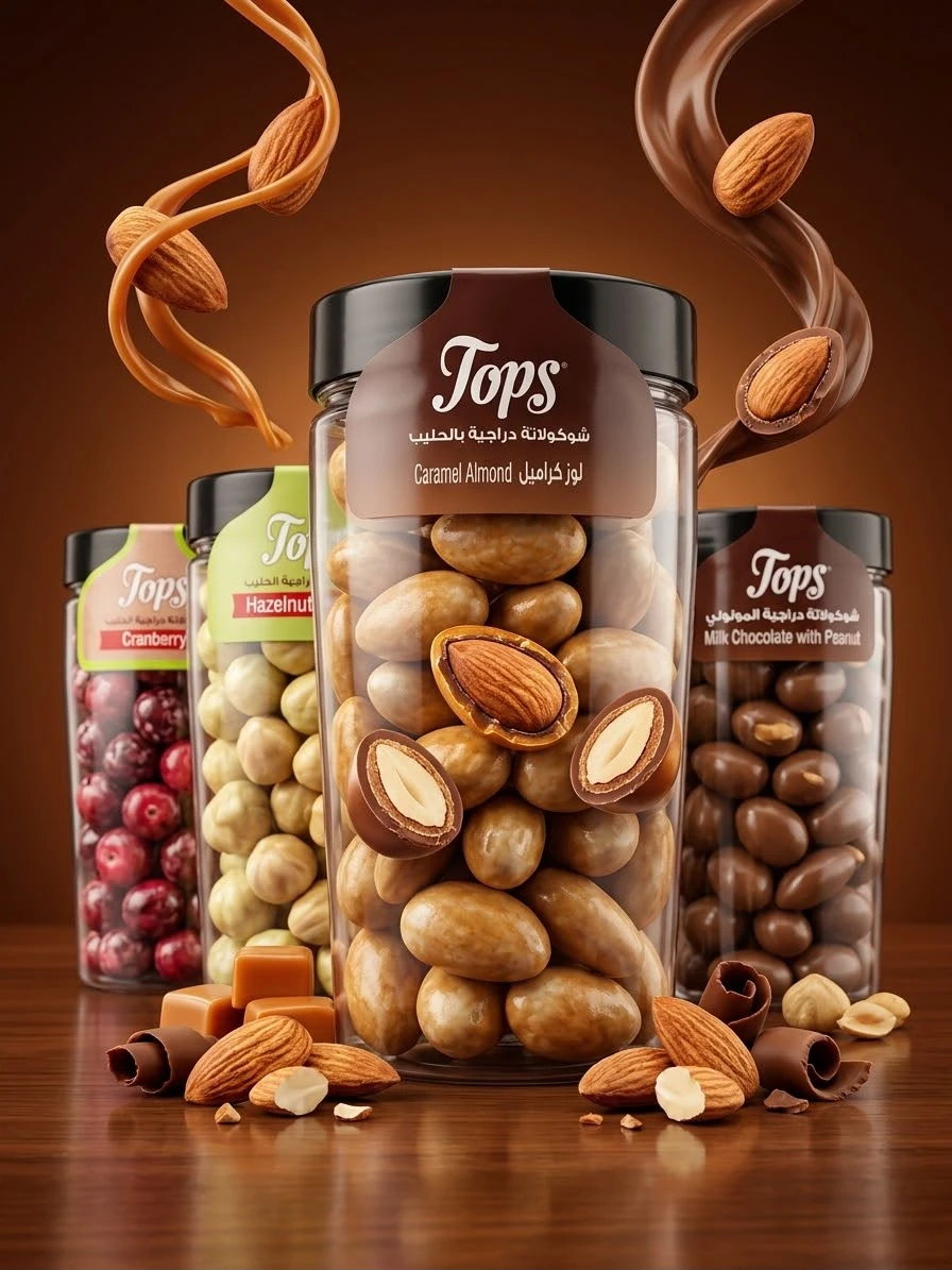 Dragee Caramel Almonds 230g - TOPS