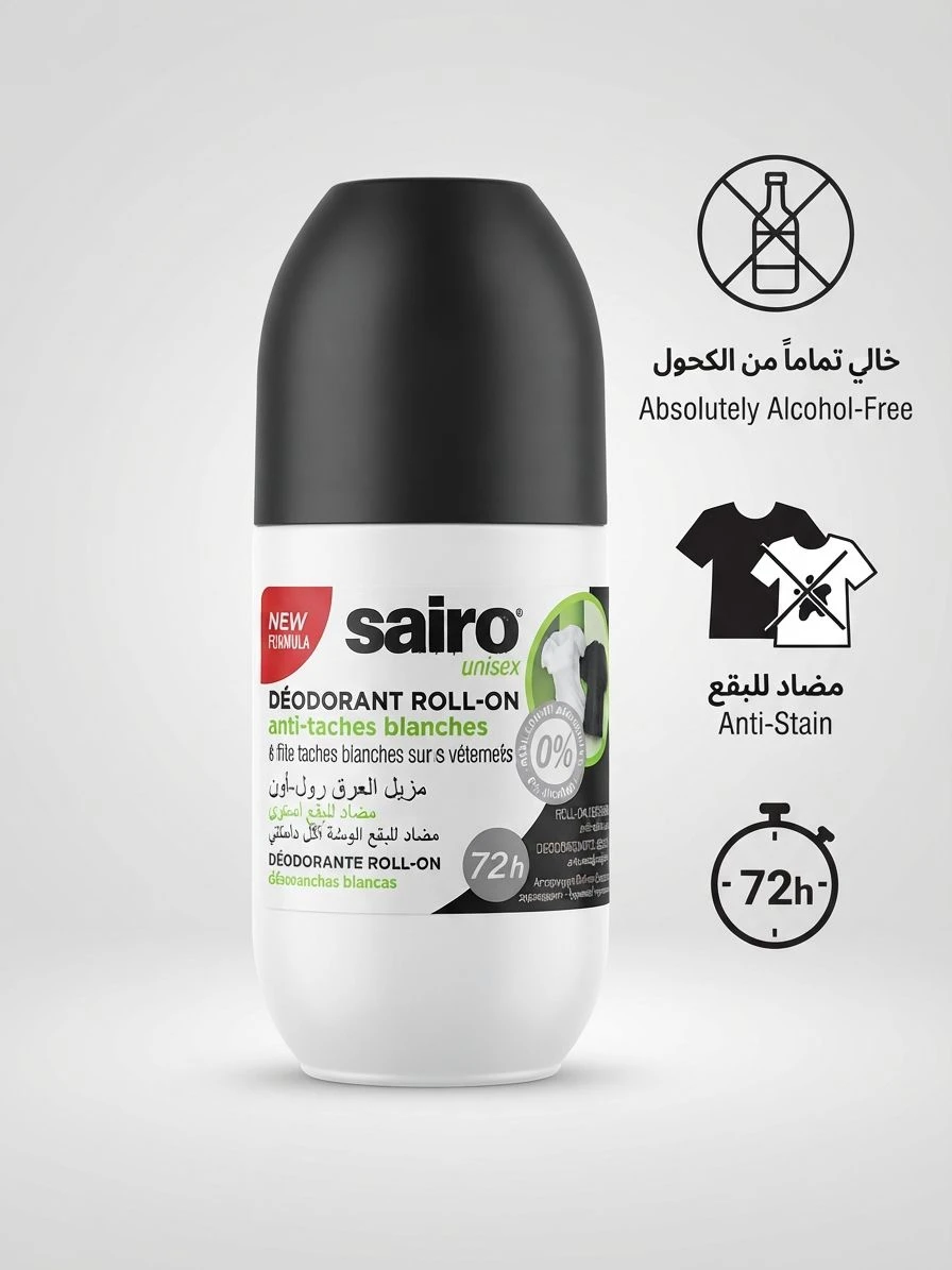Unisex Anti-White Stain Deodorant 50ml - SAIRO