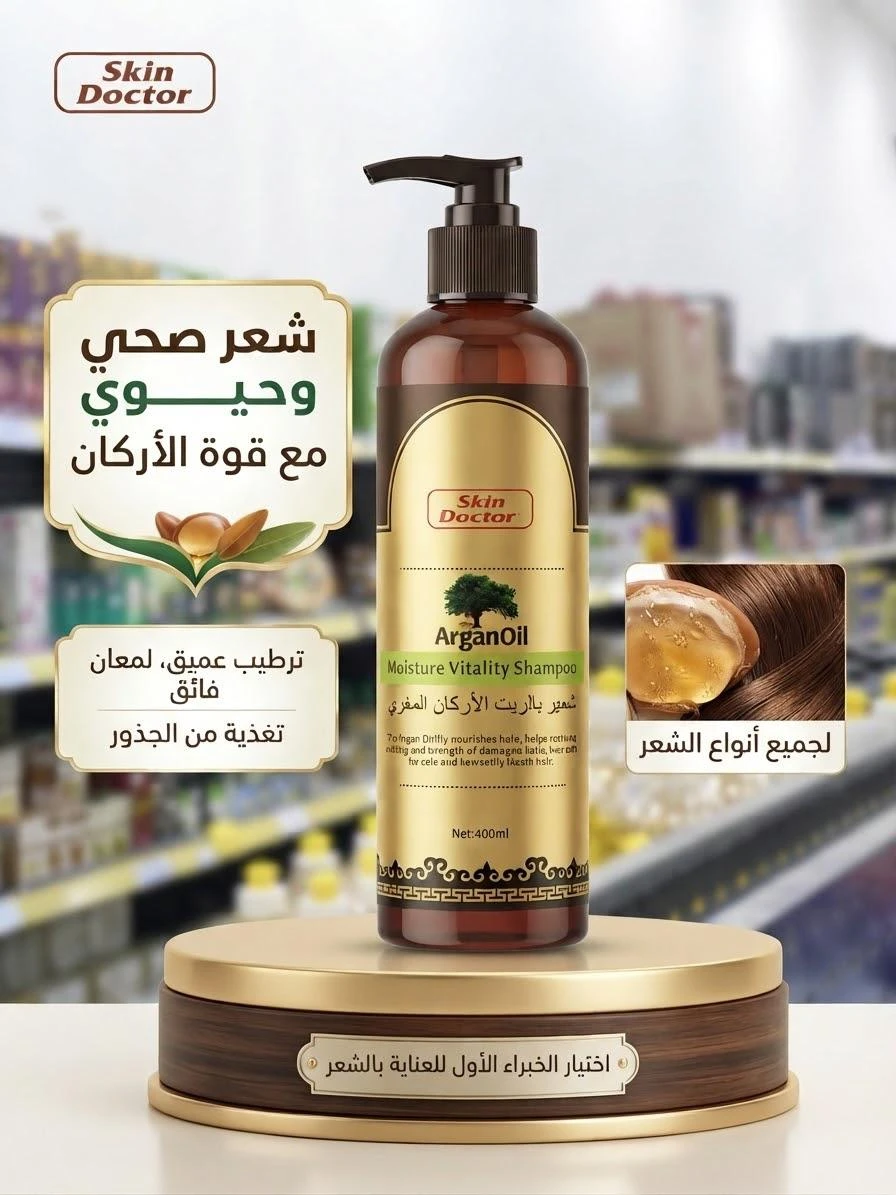 Moroccan Argan Oil Shampoo 400ml - SKIN DOCTOR