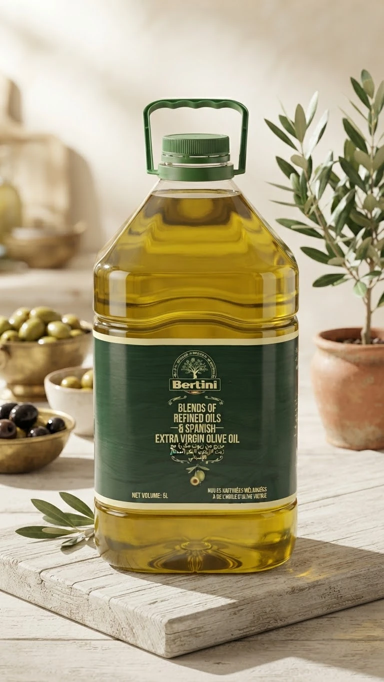 A blend of refined oils with Spanish extra virgin olive oil 5L - BERTINI