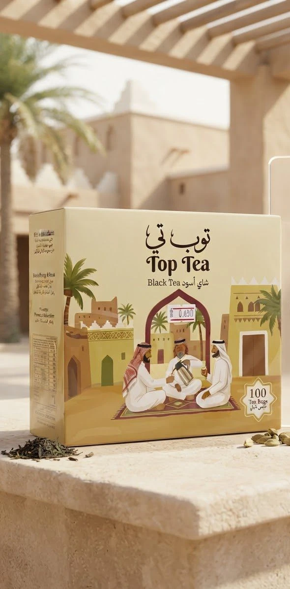 Black tea, 100 tea bags - TOP TEA