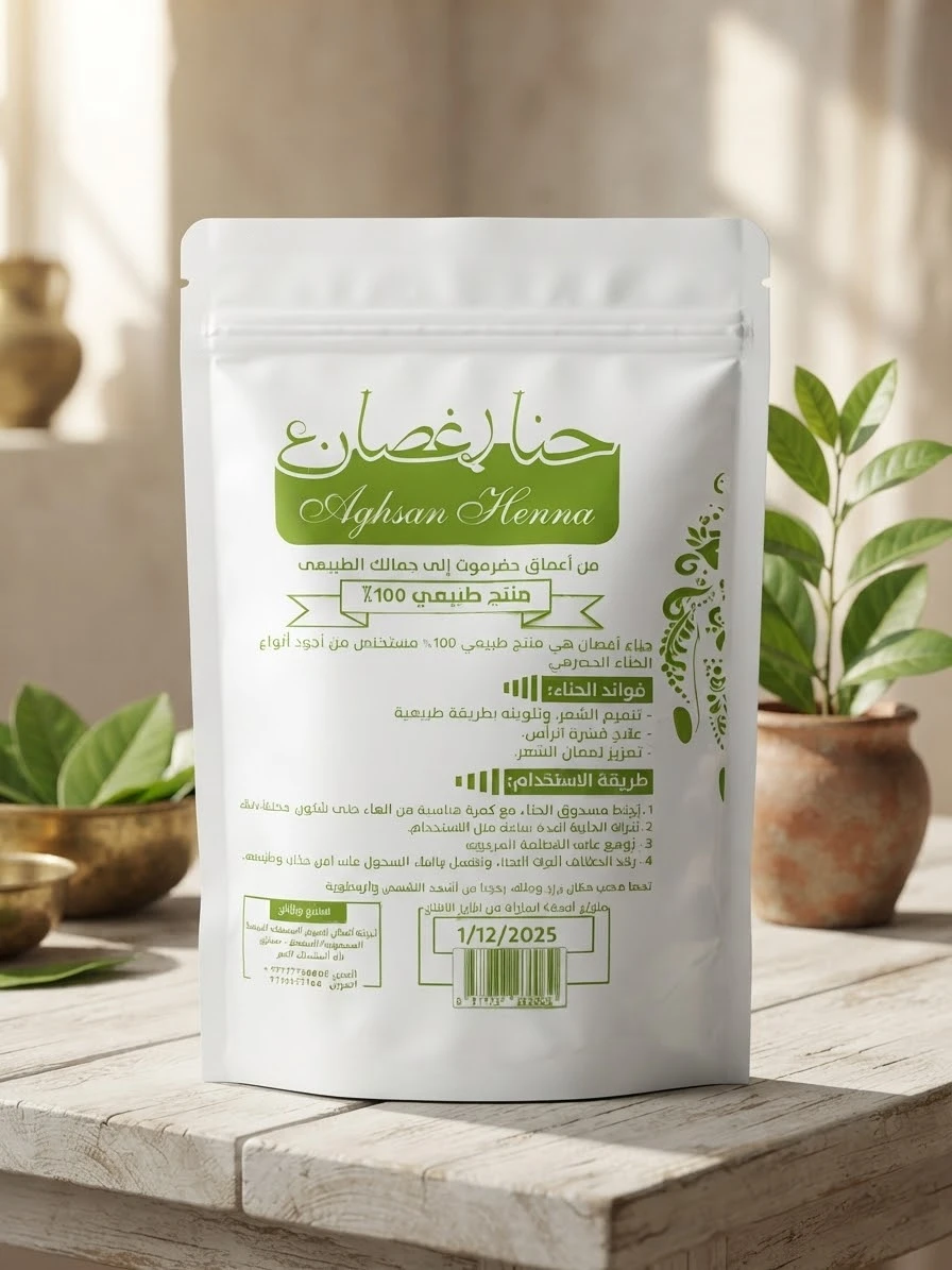 Aghsan Yemeni Hadrami Henna 500g - Aghsan