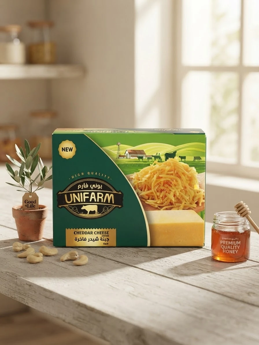 Premium Cheddar-Style Cheese 400g - UNIFARM