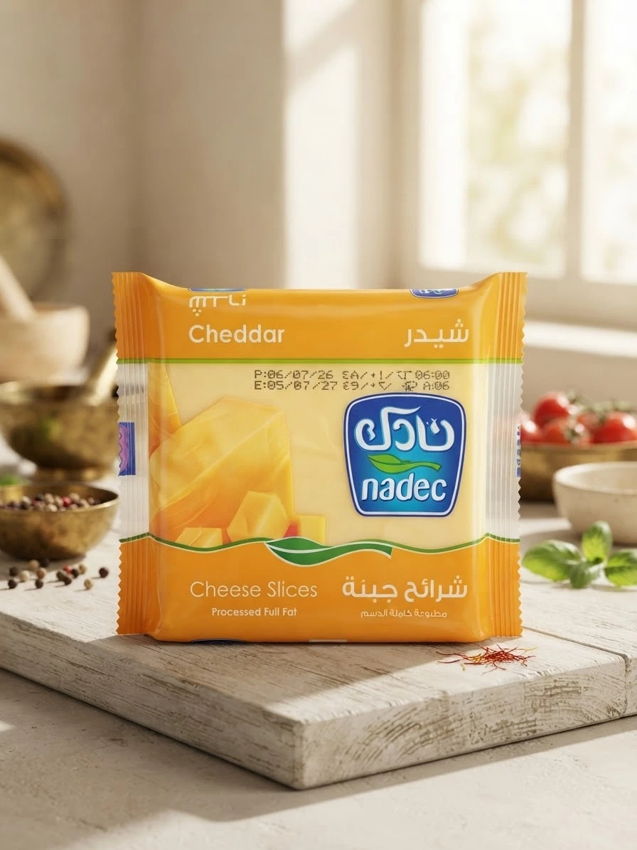 Cheese Slices Cheddar 200G - NADEC