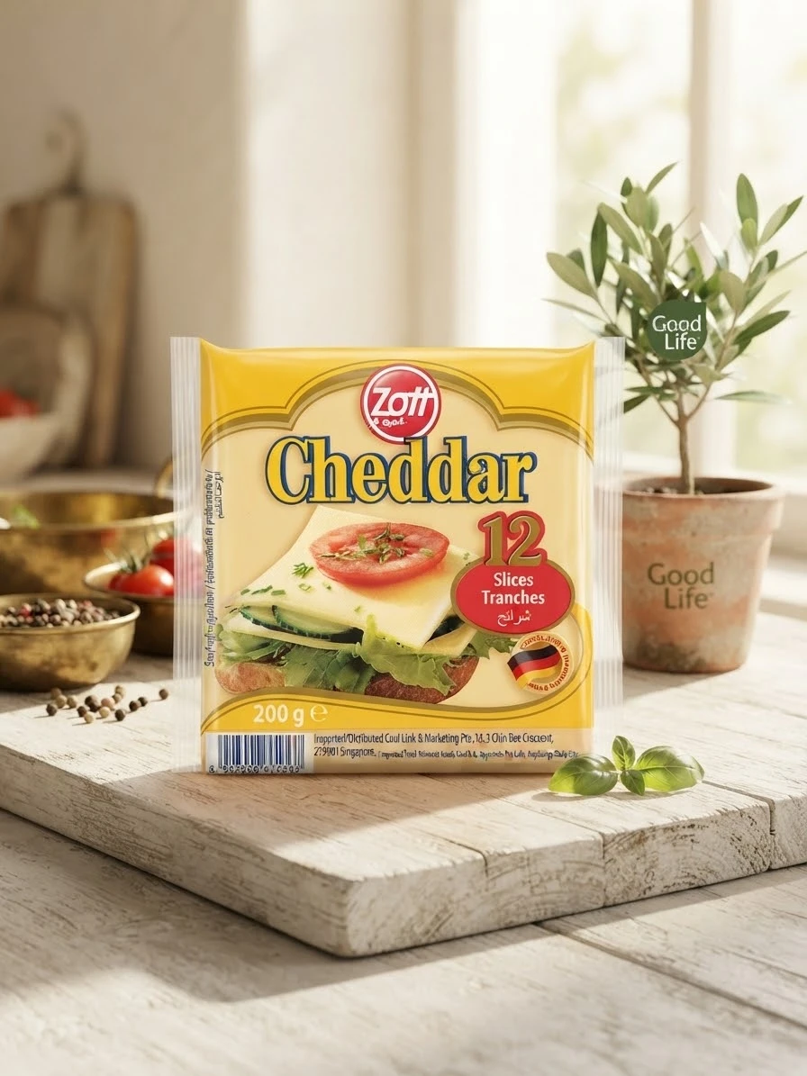 SLICE SHEDDAR CHEESE 200G