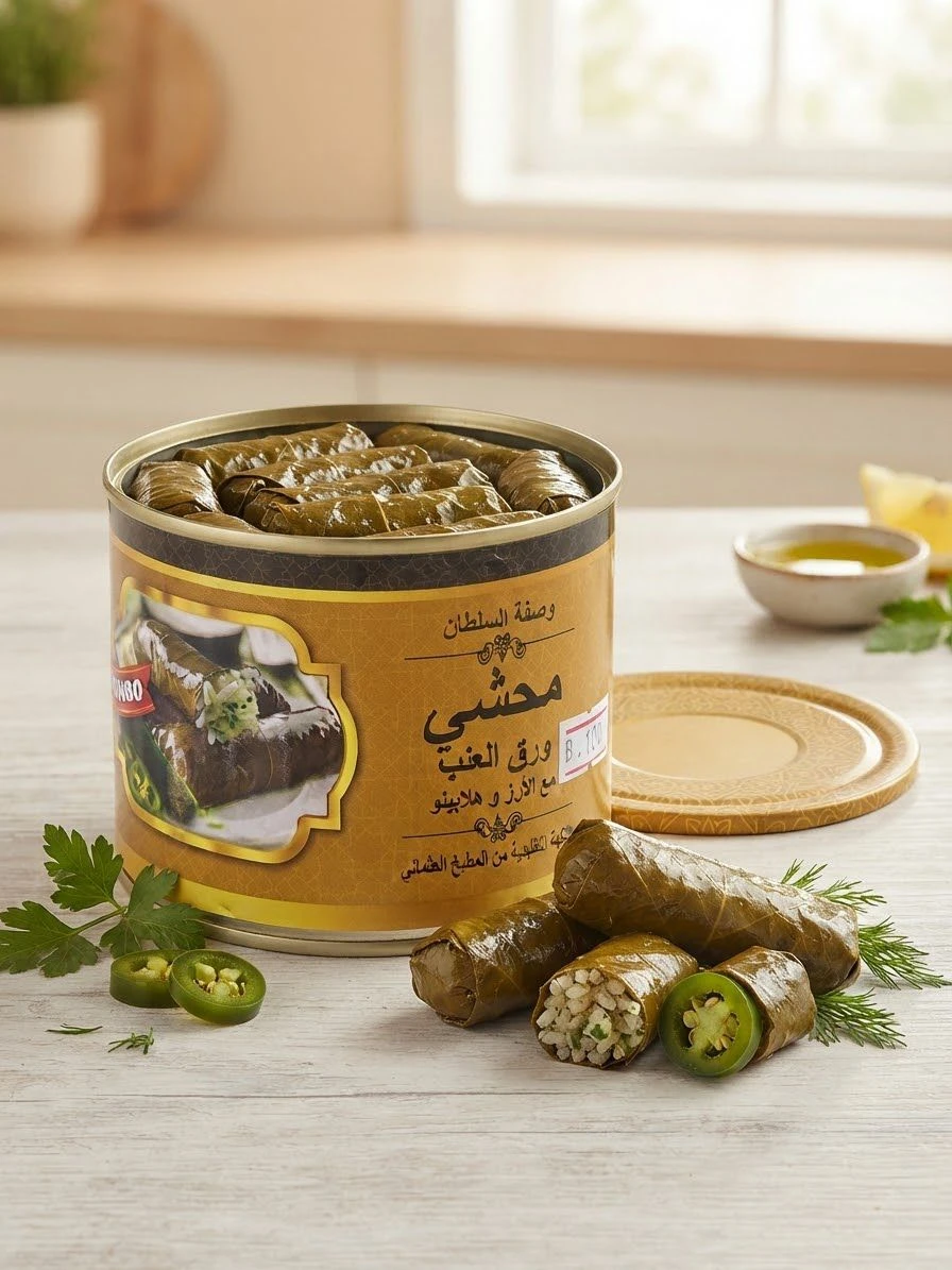 Sultan's Recipe: Stuffed Grape Leaves with Rice and Jalapenos (400g)