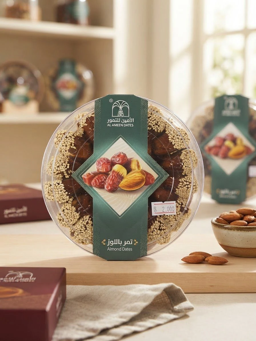 Stuffed dates coated with sesame seeds - Al-Amin Dates