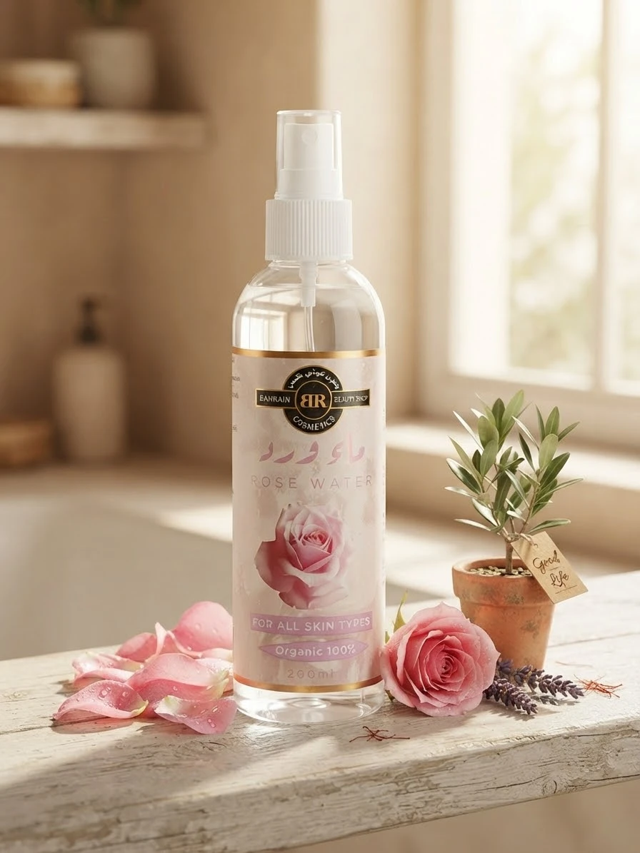 Organic Rose Water 200ml - BAHRAIN BEAUTY SHOP