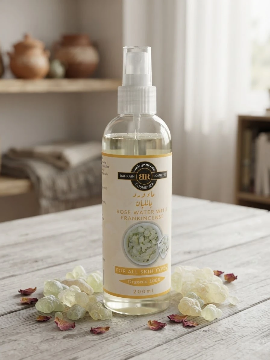 Organic Rose Water with Frankincense 200ml - BAHRAIN BEAUTY SHOP