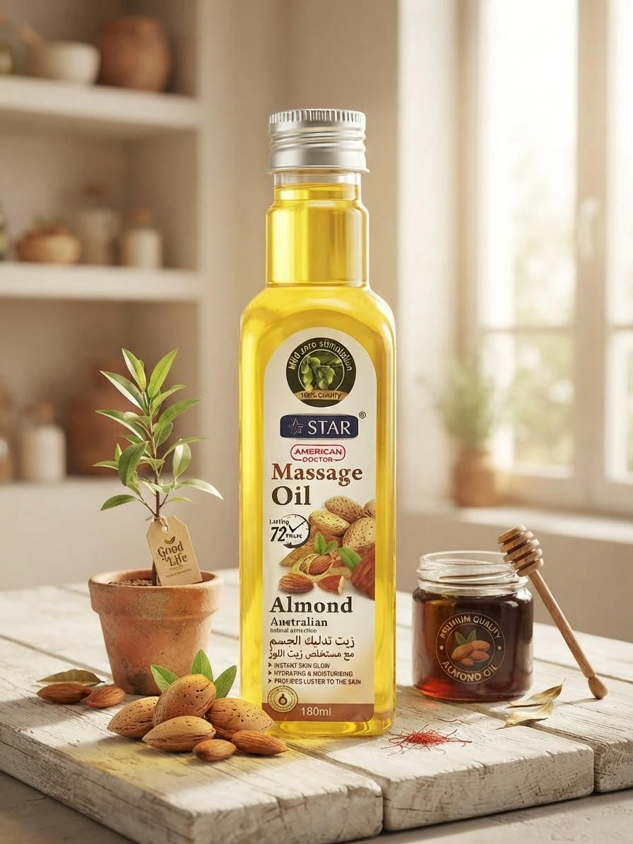 Almond Australian Massage Oil 180ml - STAR