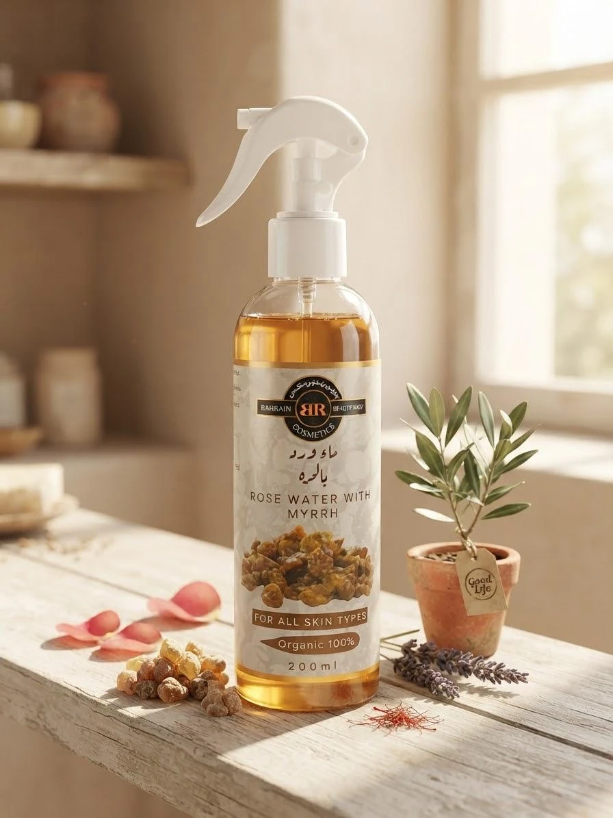 Organic Rose Water with Myrrh 200ml - BAHRAIN BEAUTY SHOP
