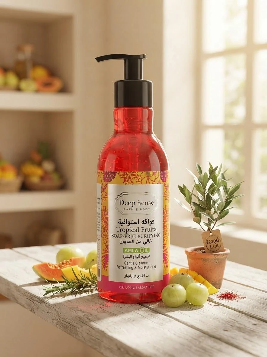 Tropical Fruits Face Wash Gel 250ml - DEEP SENSE