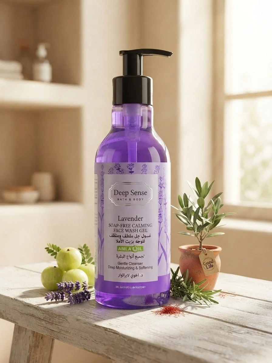 Lavender Face Wash Gel 250ml - DEEP SENSE