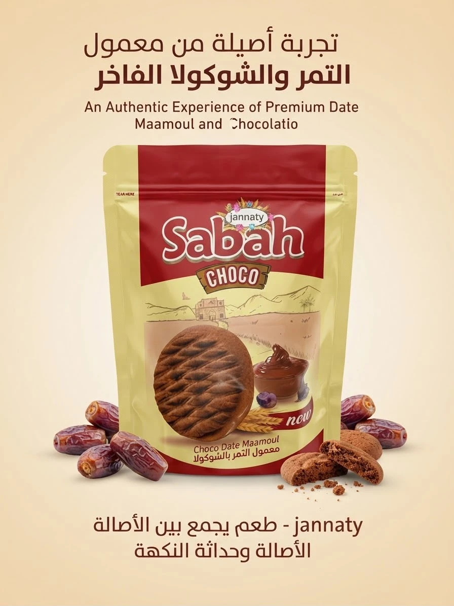 Sugar-Free Oat-Baked Date Maamoul 400g - JANNATY