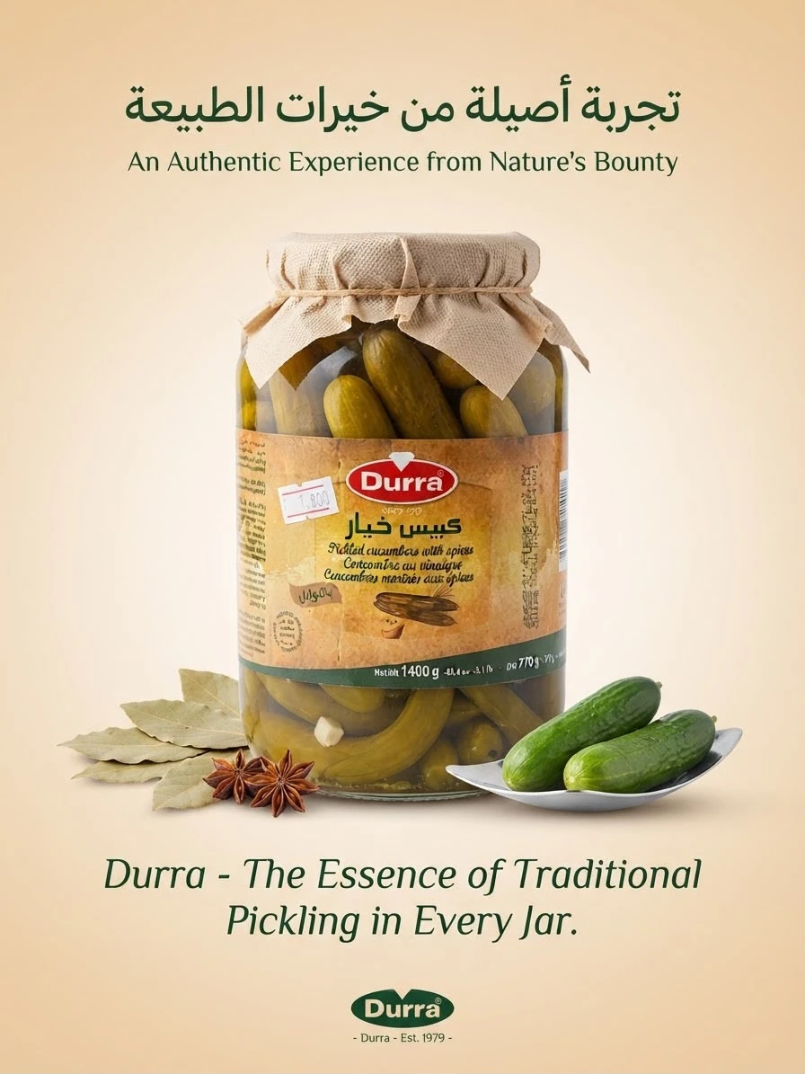 Spiced Pickled Cucumbers 1250g - DURRA