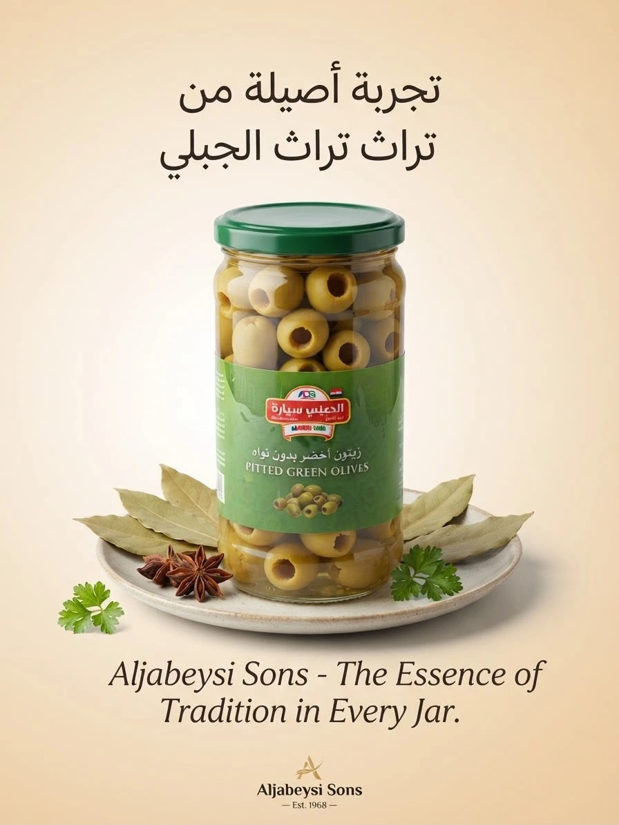 Pitted Green Olives 370g - ADS