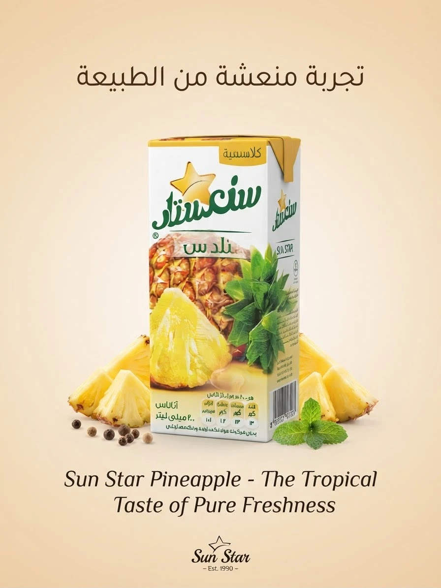 Pineapple Drink 200ml - SUNSTAR