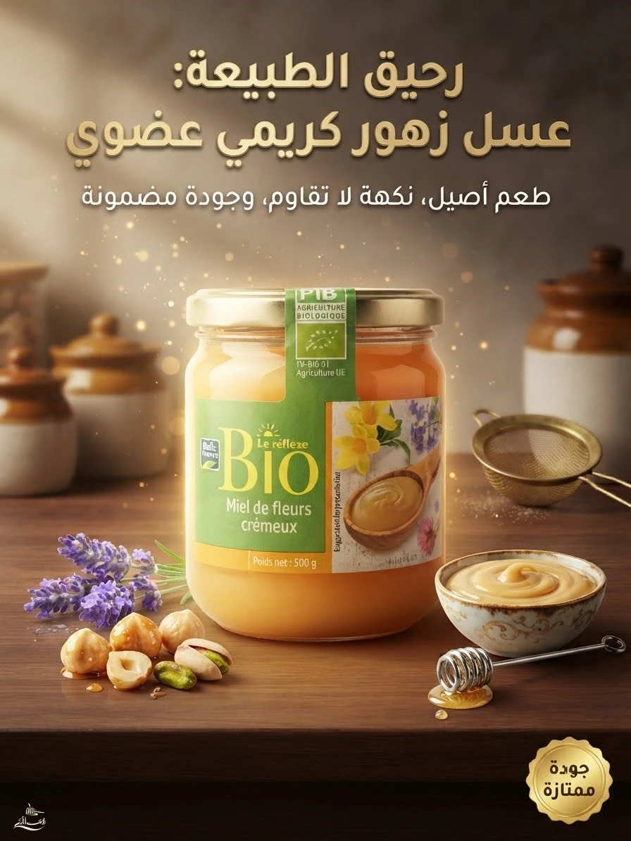 BIO Miel de fleurs cremeux500g