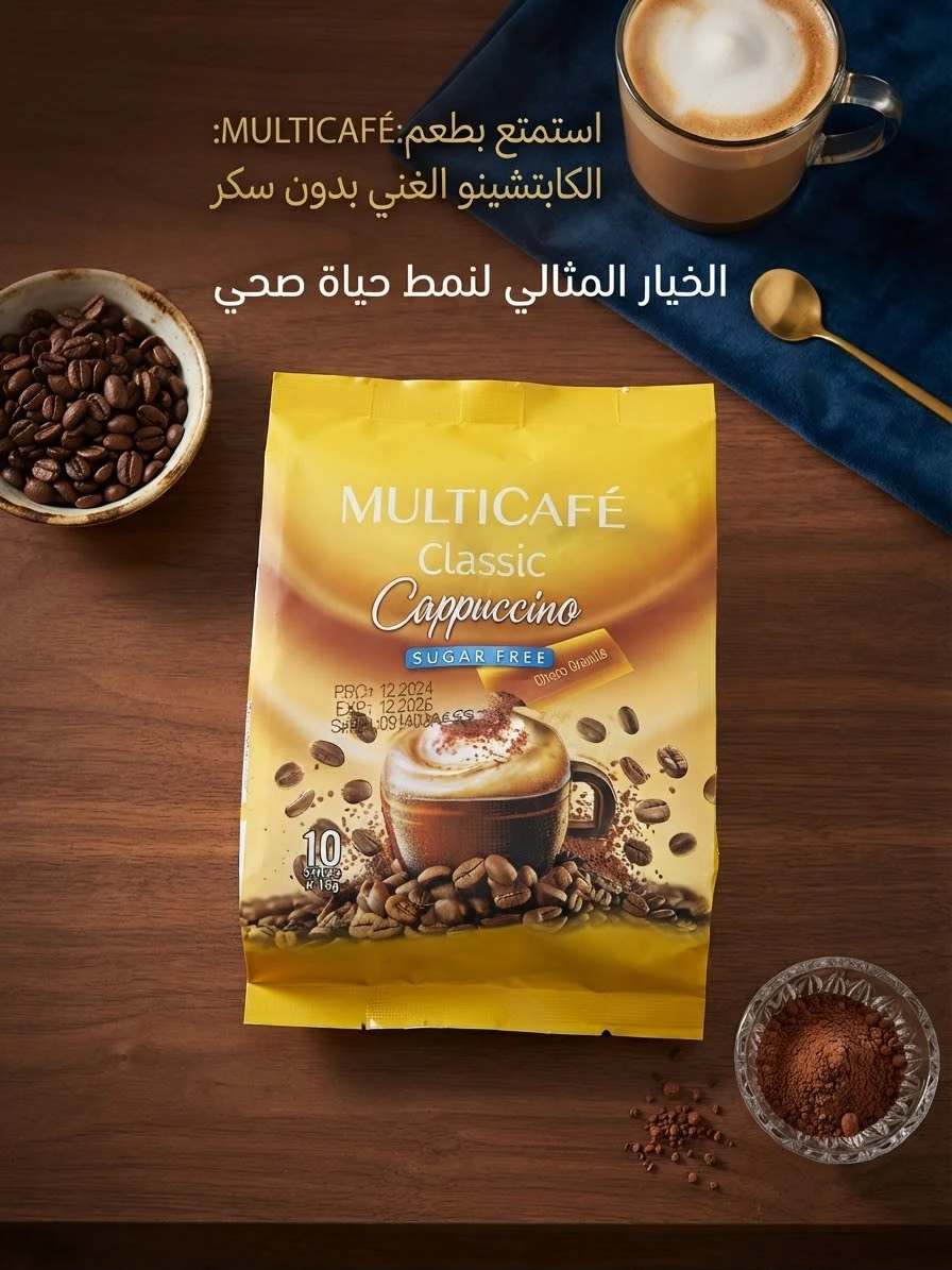 MULTICAFE Classsic- cappuccin sugar free 10s