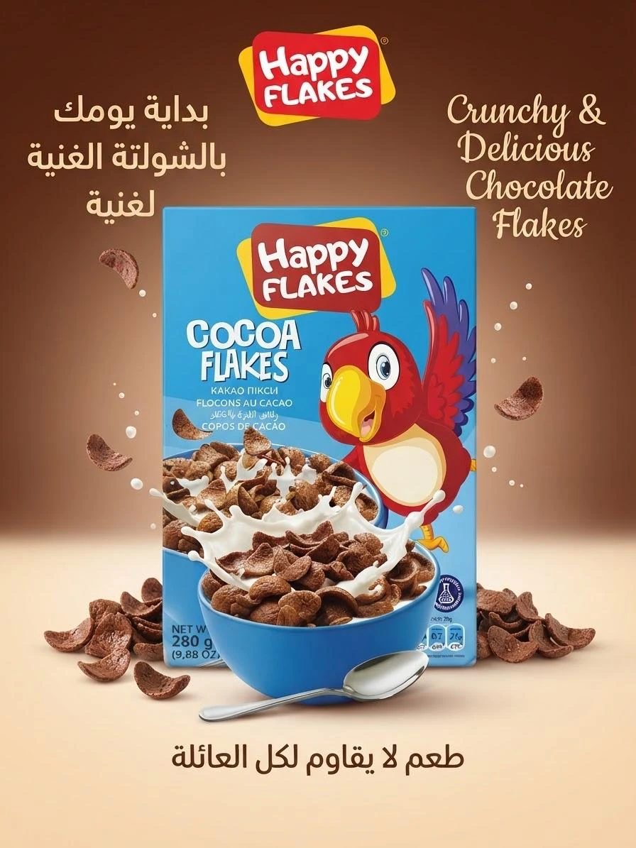 Cocoa Flakes 280g - HAPPY FLAKES