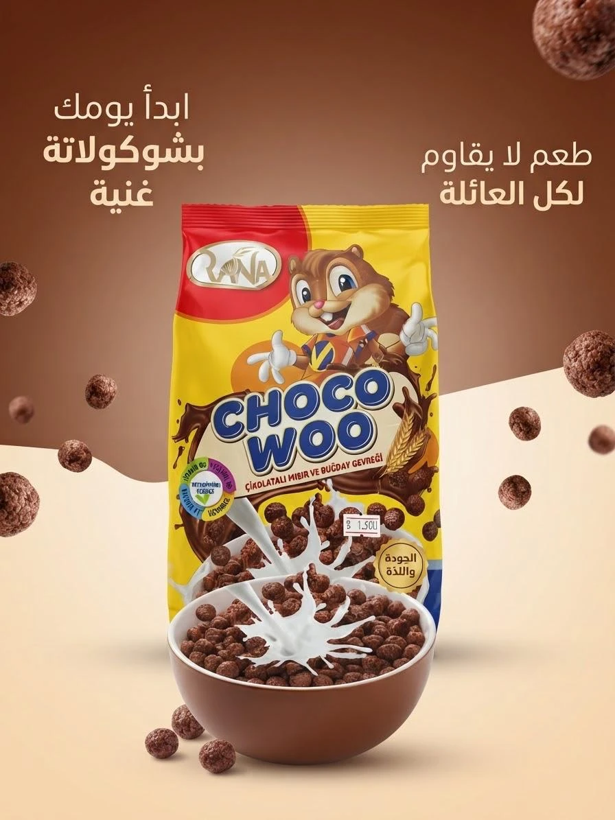 Choco Woo Corn Flakes 450G - VIVA