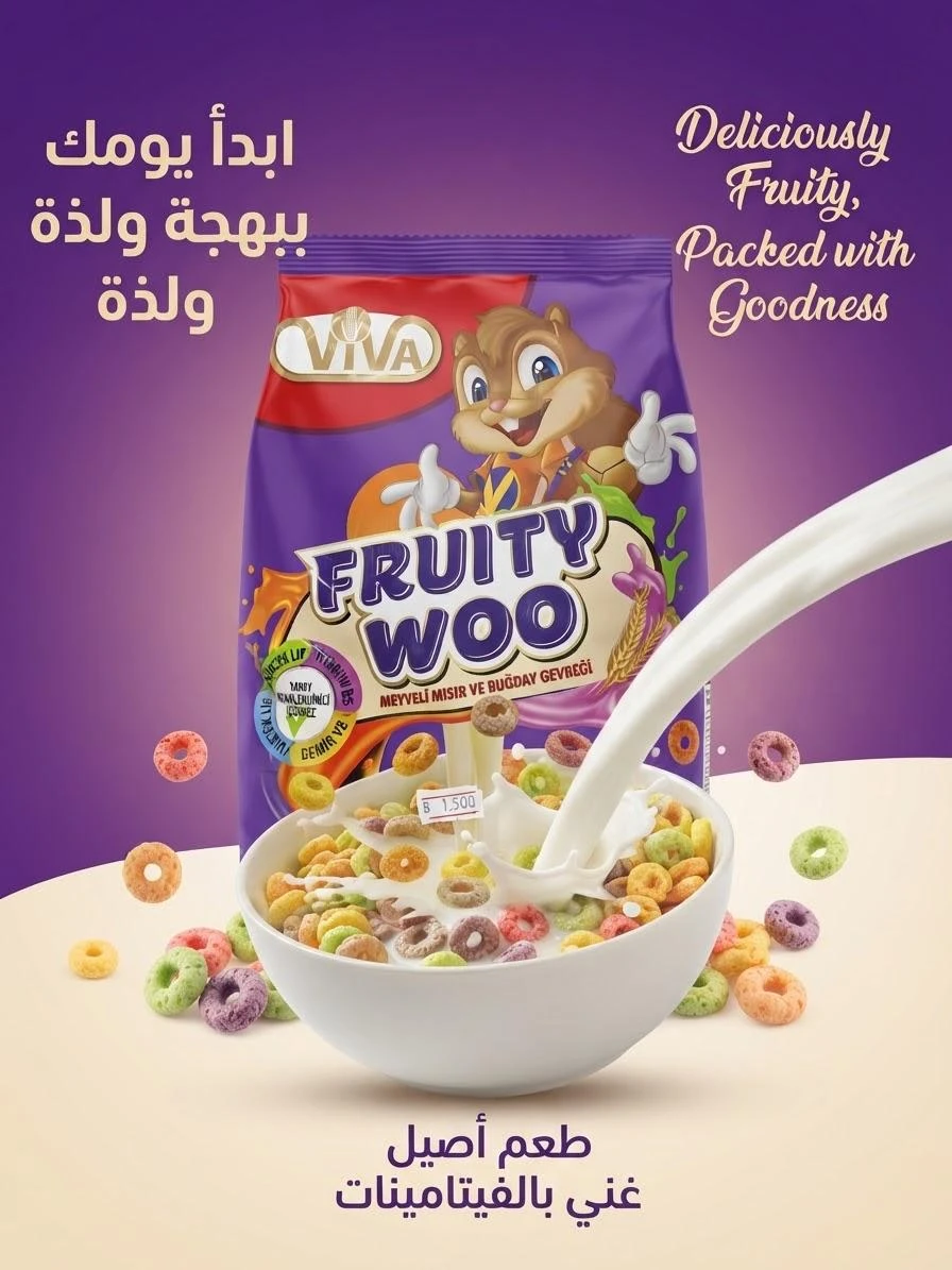 Fruity Woo Corn Flakes 450 - VIVA