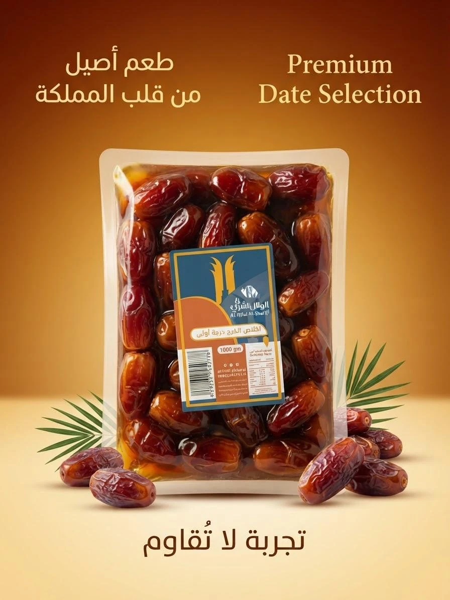 Al-Kharj Khalas Dates (1 kg) – Al-Hilal Al-Sharqi