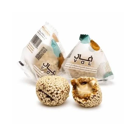 Date balls stuffed with tahini and coated with sesame seeds, 500g - Val