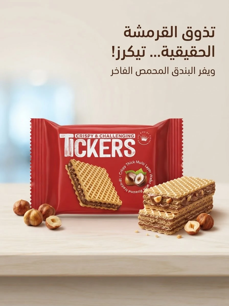 Crispy Wafer With Roasted Hazelnut 22g - TRIPERZ