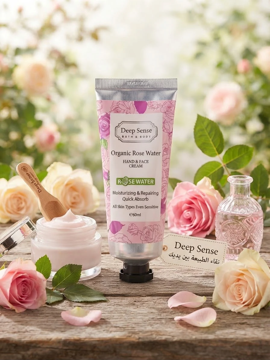 Deep sense Organic Rose Water -HAND FACE CREAM 60G
