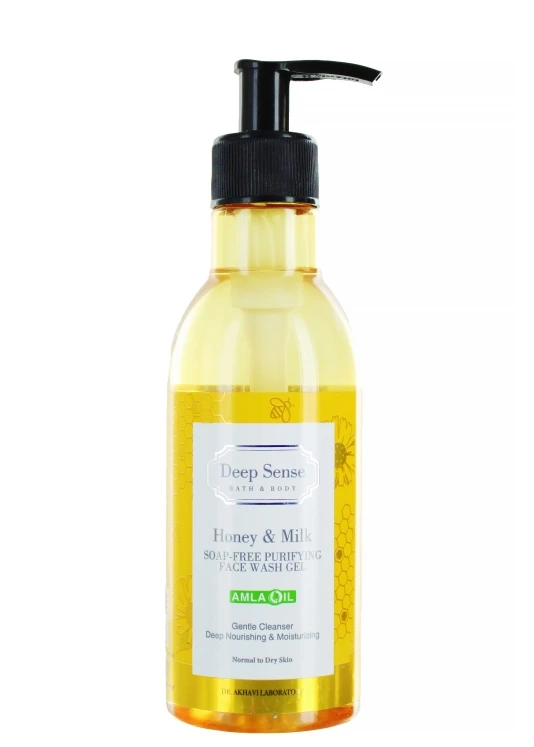 Honey & Milk Face Wash Gel 250ml - DEEP SENSE