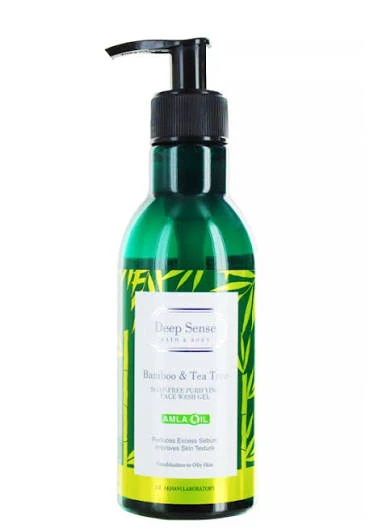 Bamboo & Tea Tree Face Wash Gel 250ml - DEEP SENSE