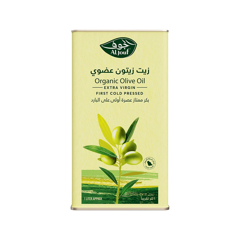 Al-Jouf Organic Extra Virgin Olive Oil (First Cold Press) – 1 Liter