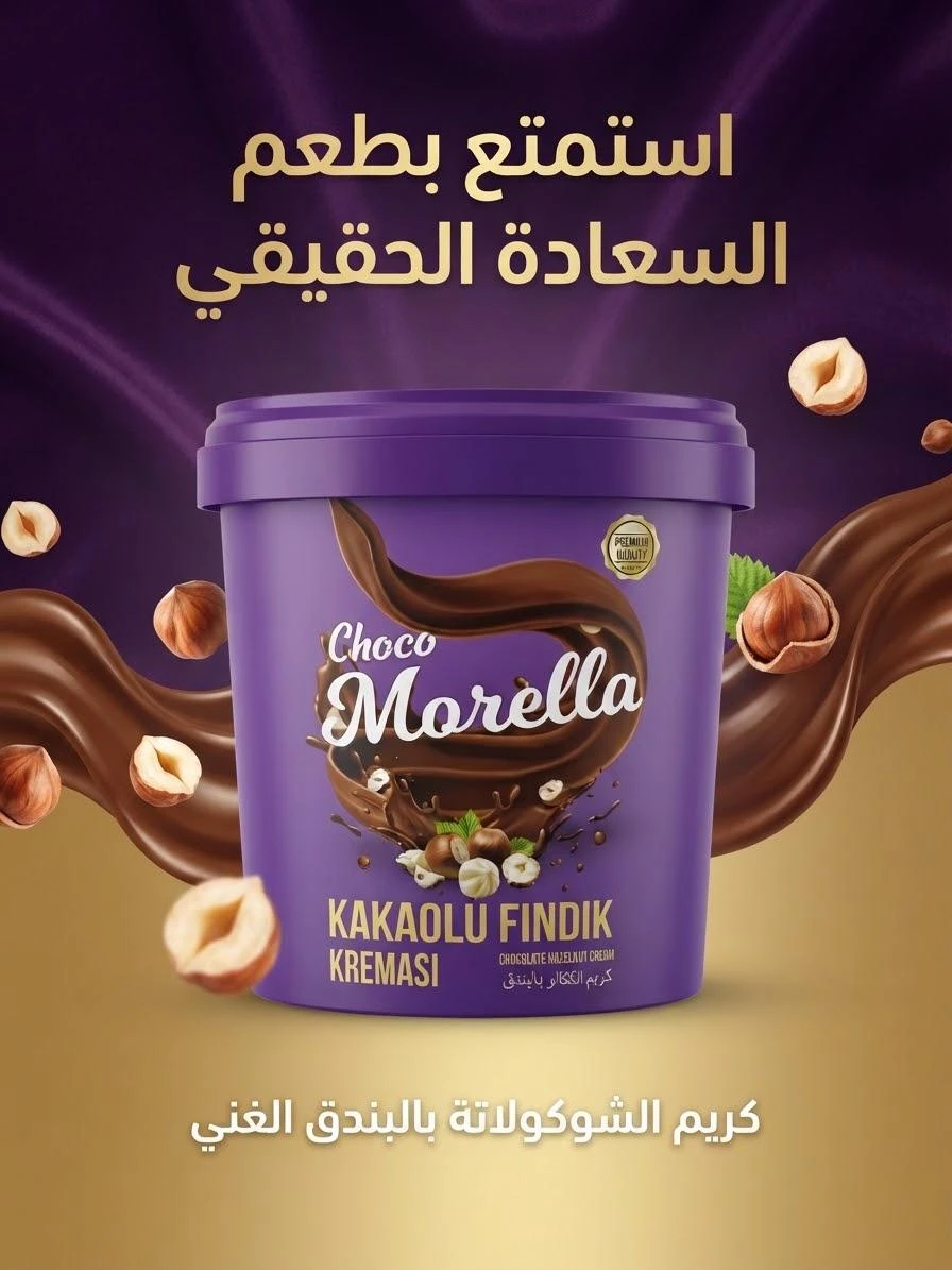 Chocolate Hazelnut Cream 800g - CHOCO MORELLA