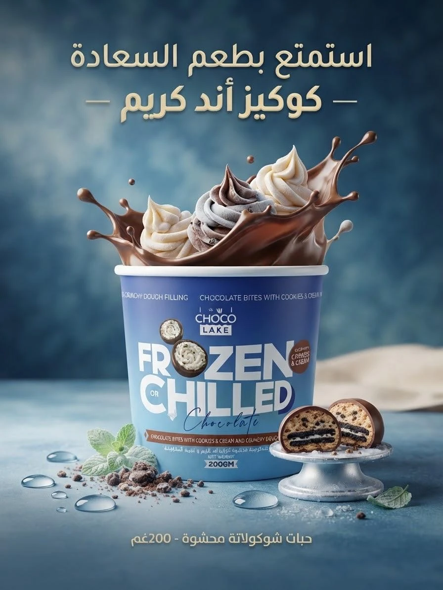 Cookies & Cream Frozen Chilled 200g- CHOCO LAKE