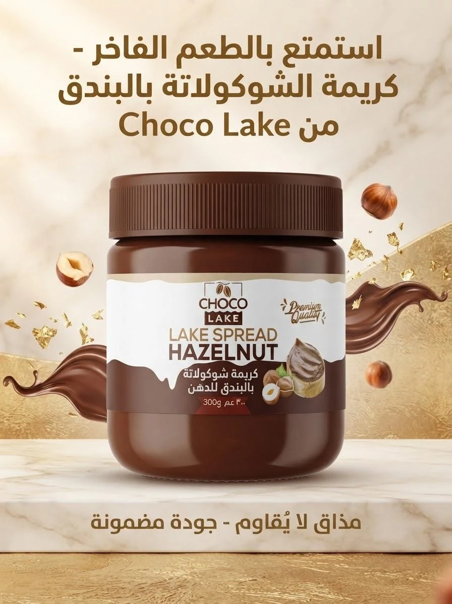كريمة شوكولاتة بالبندق للدهن 300غ - CHOCO LAKE