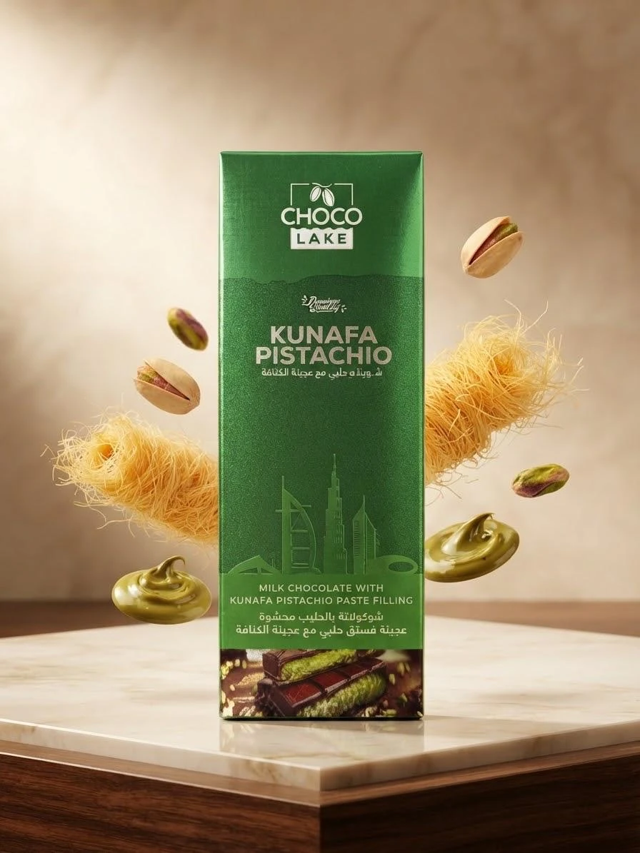 Milk Chocolate with Kunafa Dough 60g – Choco Lik