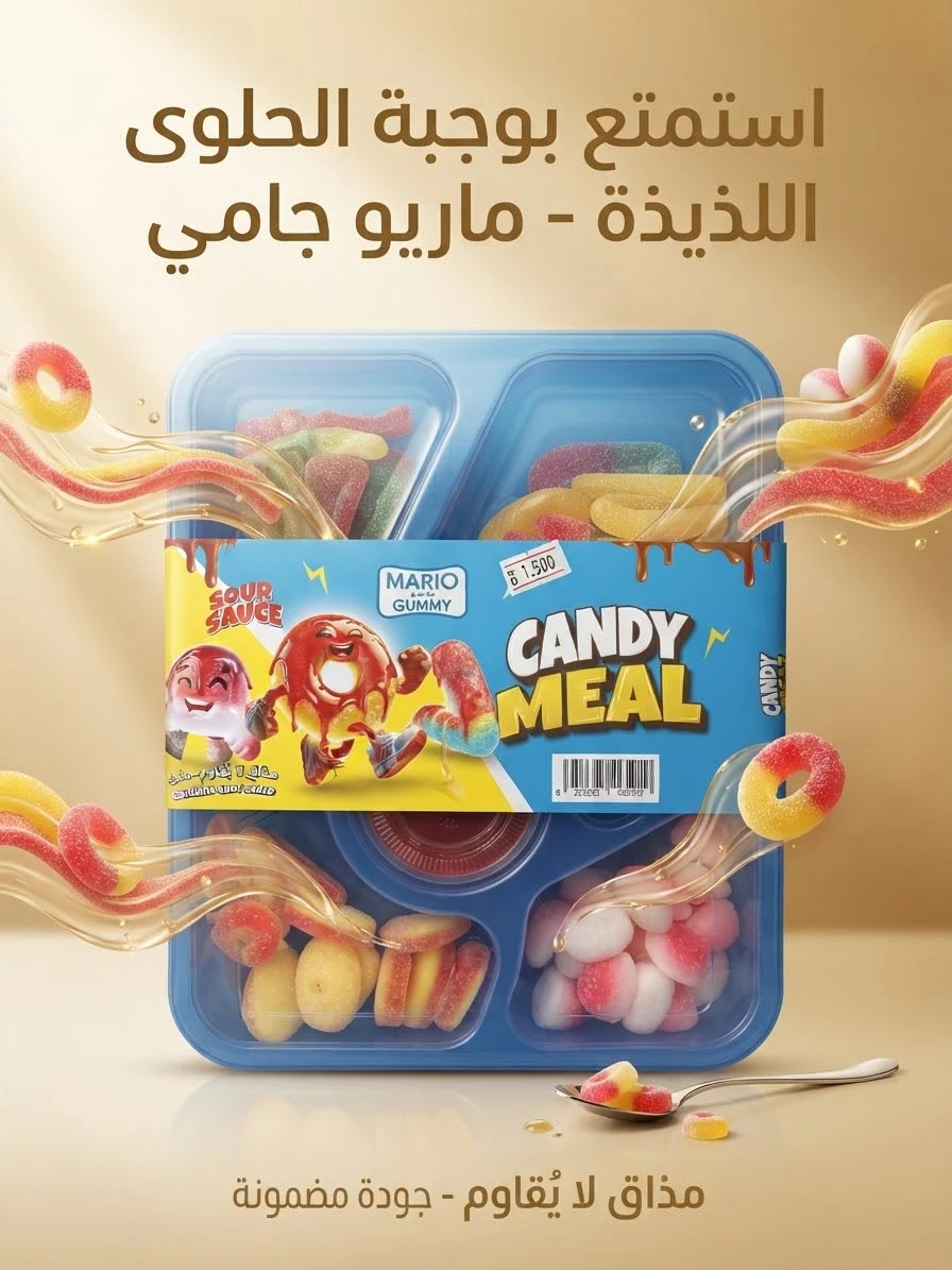 Candy Meal Sour Sauce 450g - MARIO GUMMY