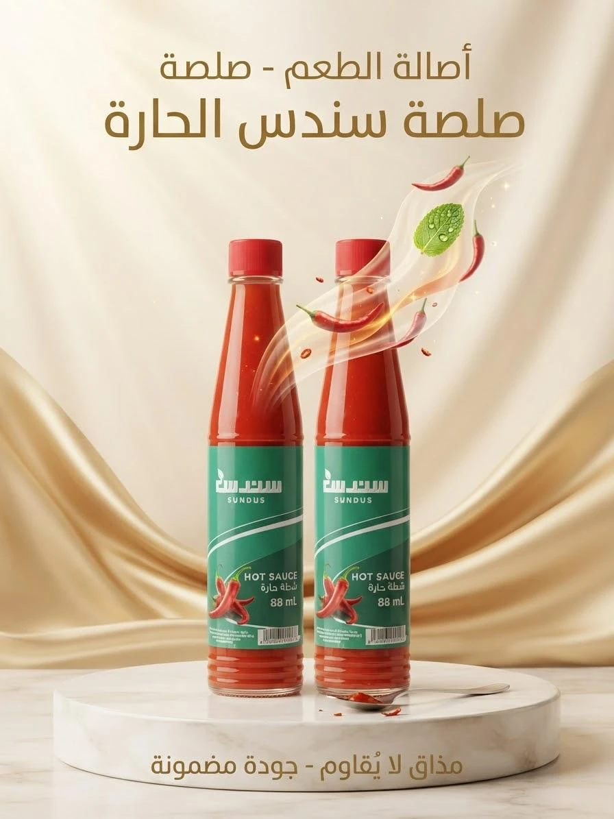 Hot Chili Sauce 88ml - Sundus