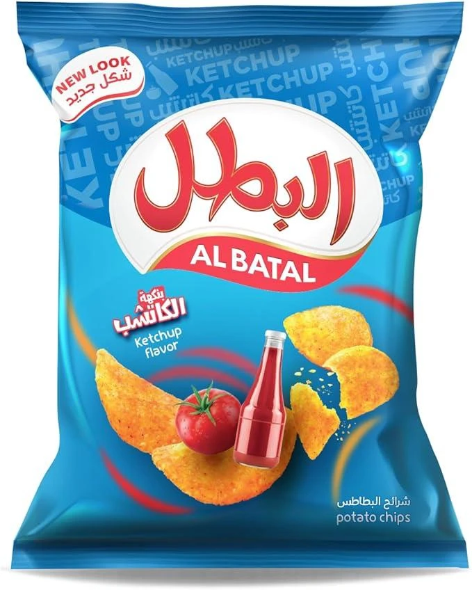 Al Batal Ketchup-Flavored Chips 12g x 20 - Al Batal