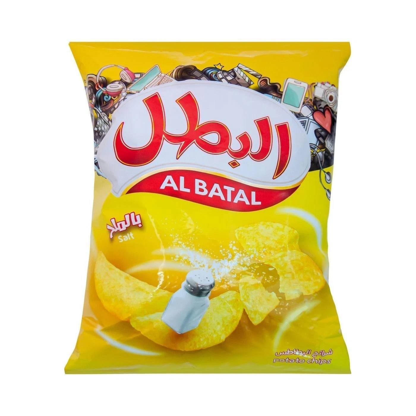 Al Batal Salt-Flavored Chips 12g x 20 - Al Batal