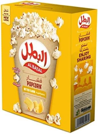 Butter-Flavored Popcorn 23g x 15 - Al Batal